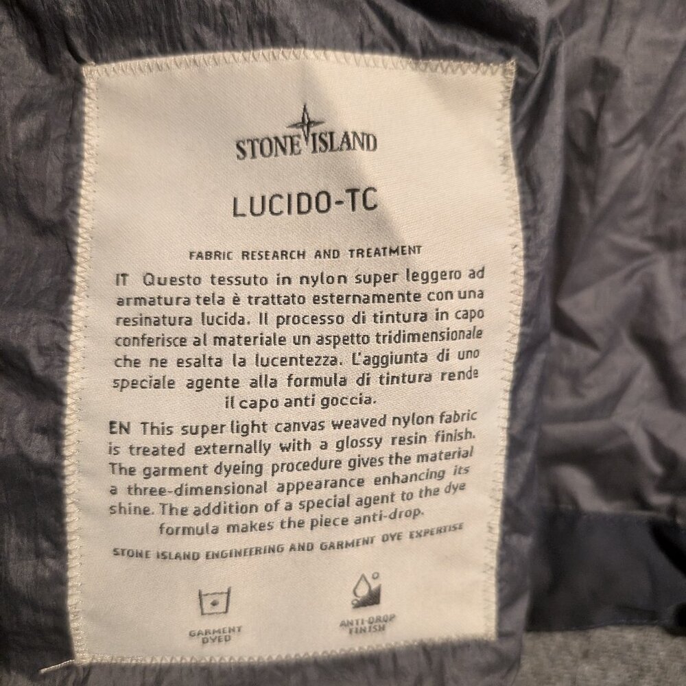 Stone Island Packable Rain Jacket - Blueish Gray Transparent - Stylish & Fun - Picture 4 of 9